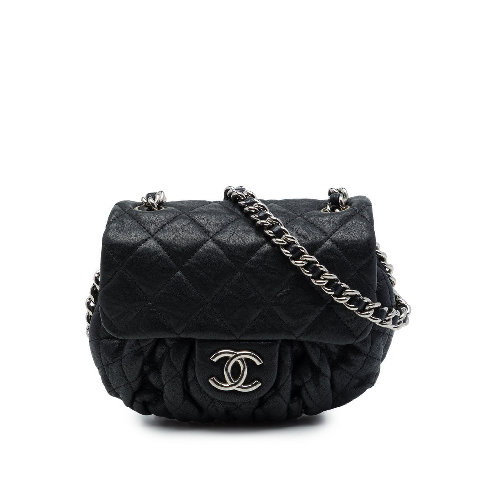 Pre-Loved Chanel Mini Quilted Lambskin Chain Around Flap